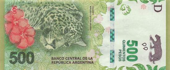 500 Pesos Argentinien 2016